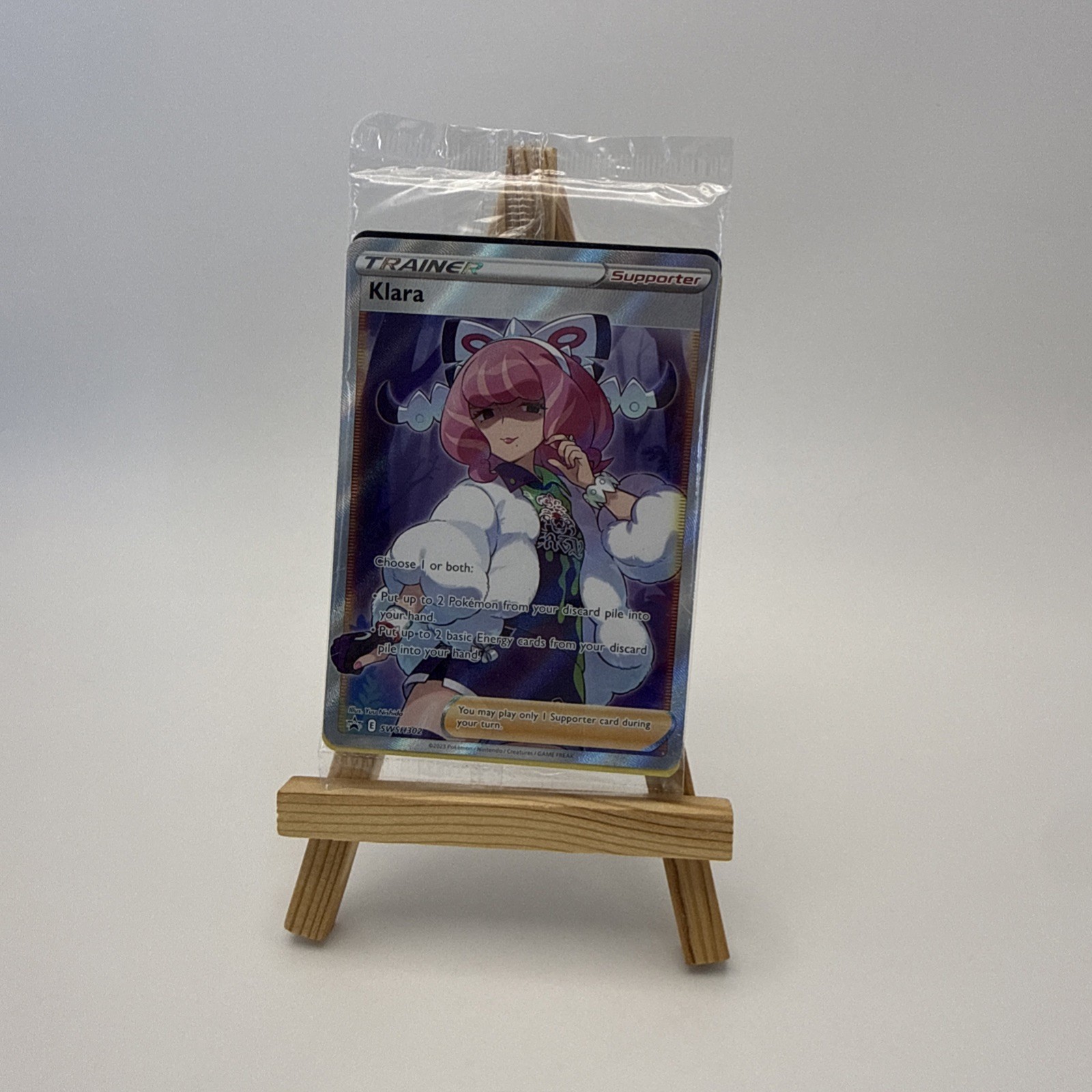 Pokémon TCG Klara Full Art SWSH302 Black Star Promos, Holo, Pokemon Promo Sealed
