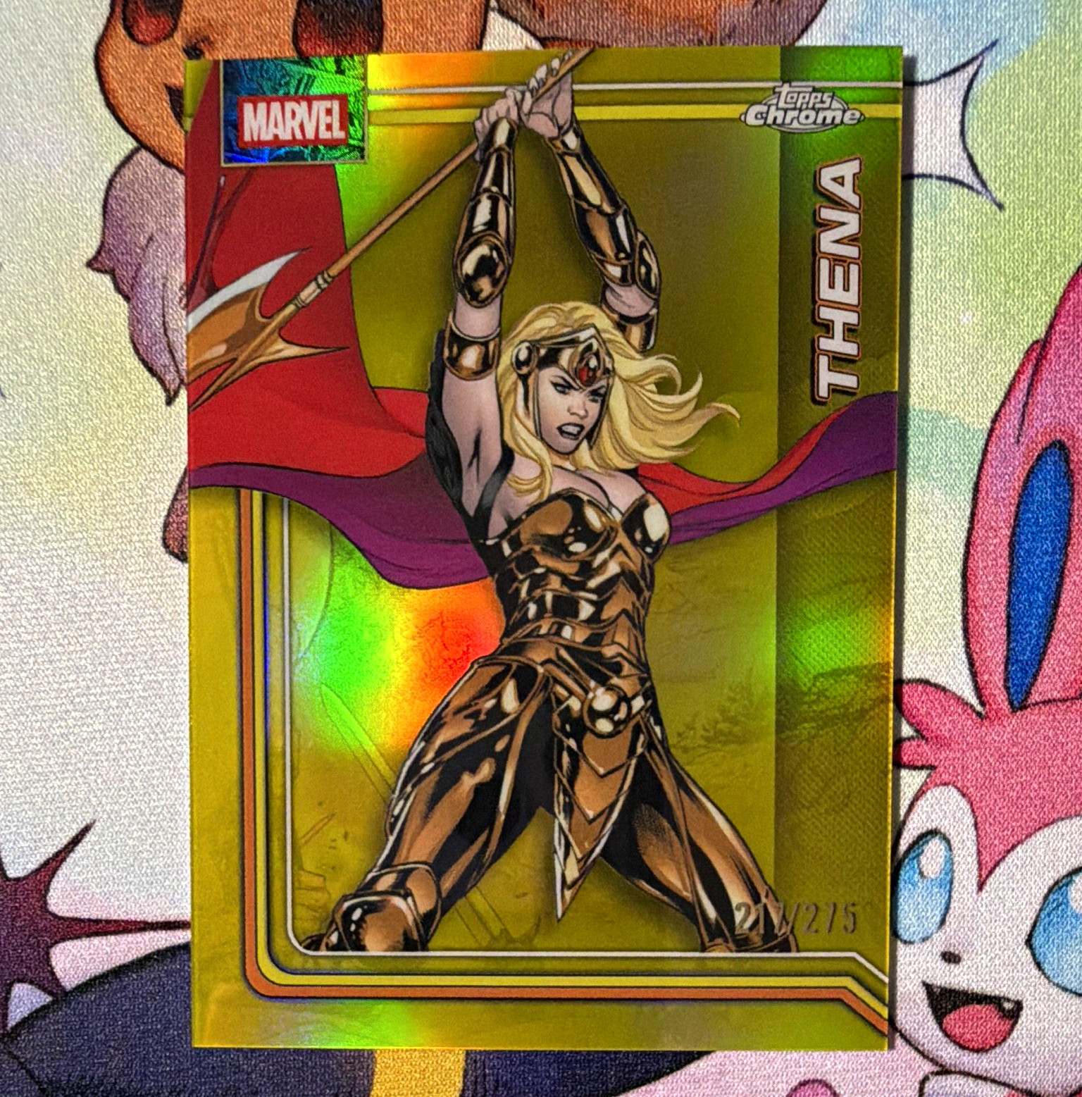 Topps 2023 Topps Chrome Marvel Thena #176 Serial Numbered 217/275
