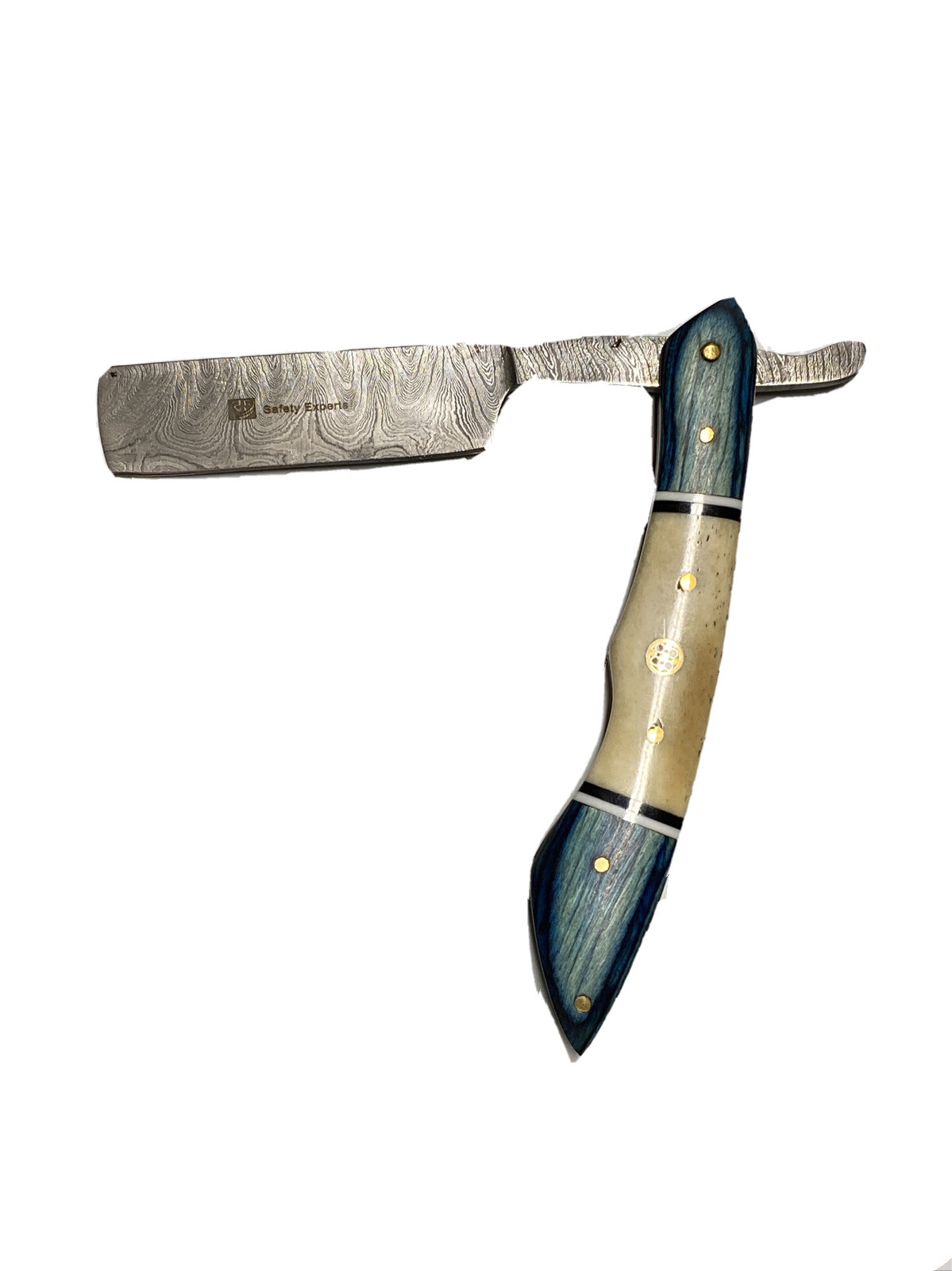 Damascus Steel Straight Razor Cut Throat Barber Salon Shaving Razor Vintage Horn Damascus Steel Straight Razor Cut Throat Barber Salon Shaving Razor Vintage Horn