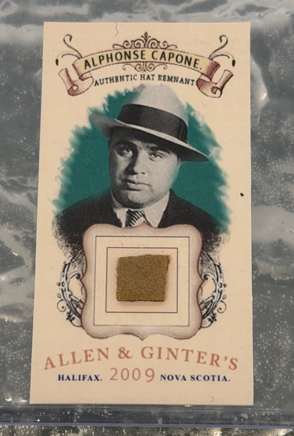 2009 Topps Allen & Ginter Al Capone Authentic Hat Relic #3/10 Rare Mobster Mafia