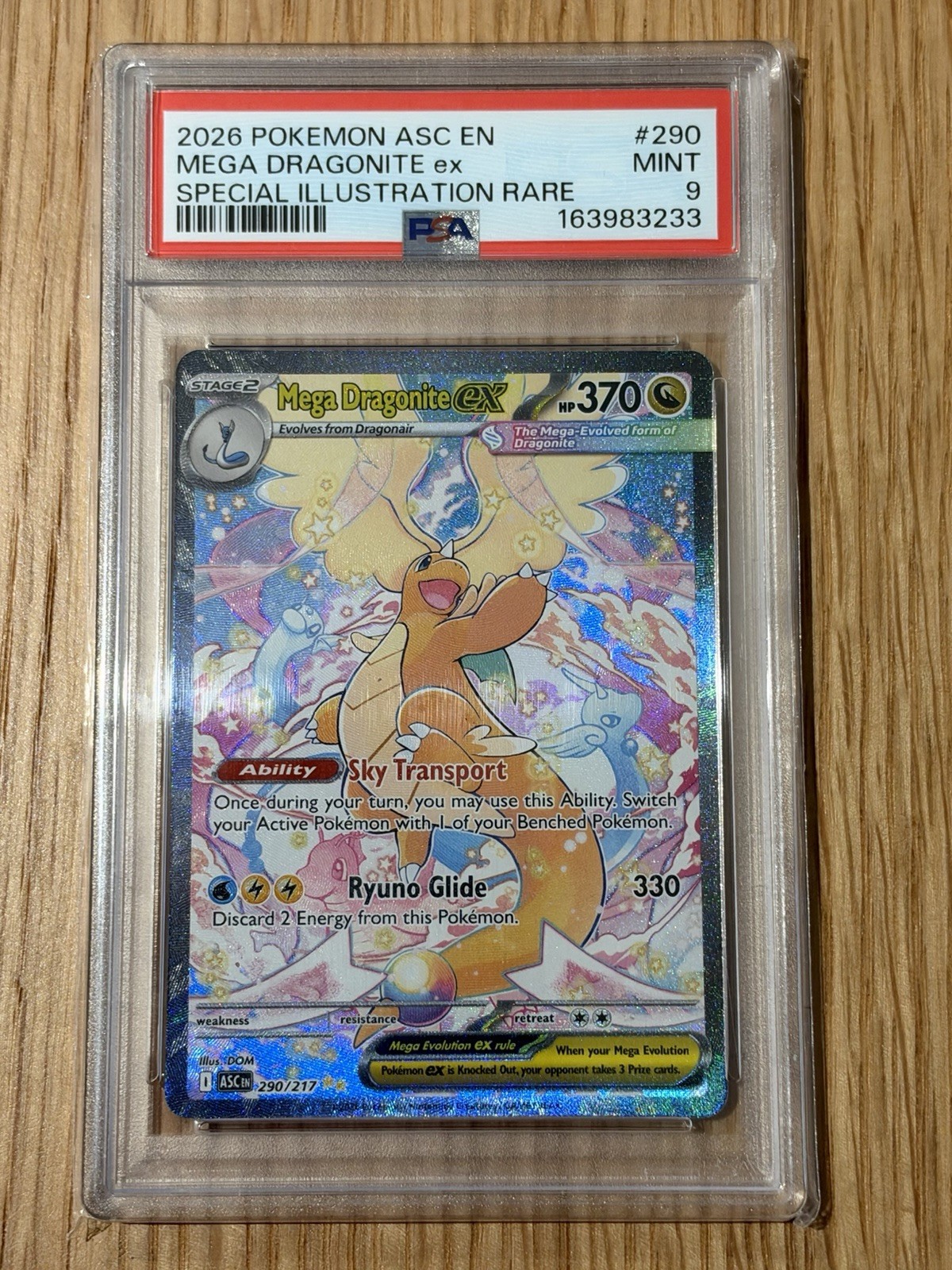 Pokemon TCG - Ascended Heroes - Mega Dragonite EX SIR PSA 9