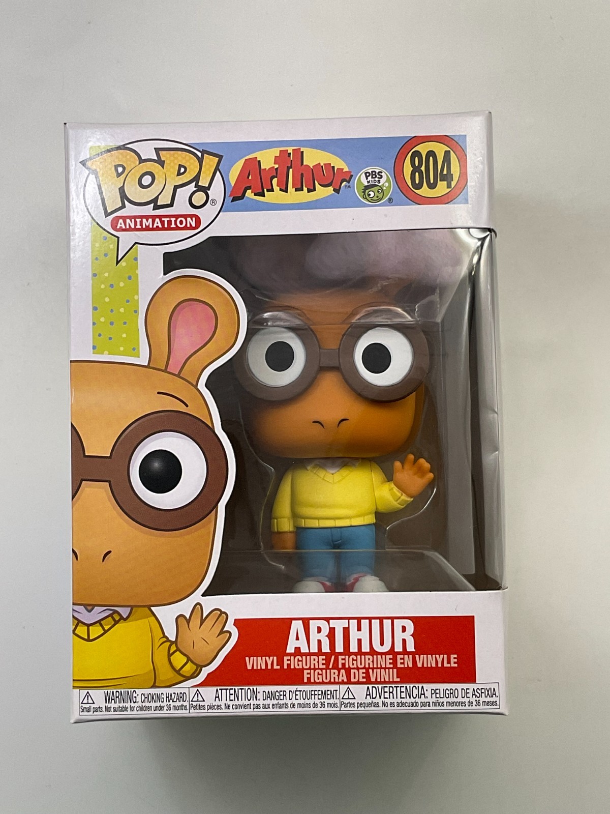 Funko Pop Animation: Arthur #804 Vinyl Figure +Protector G2 Funko Pop Animation: Arthur #804 Vinyl Figure +Protector G2