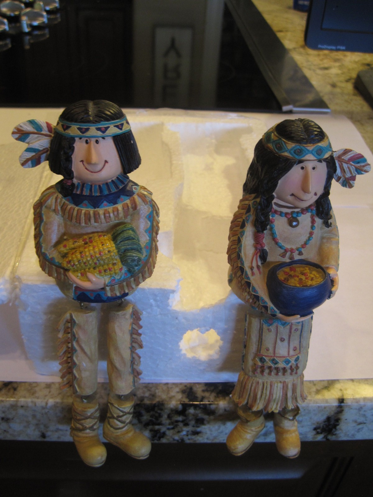 Thanksgiving Indians-Shelf Sitting with Dangling Legs 7\