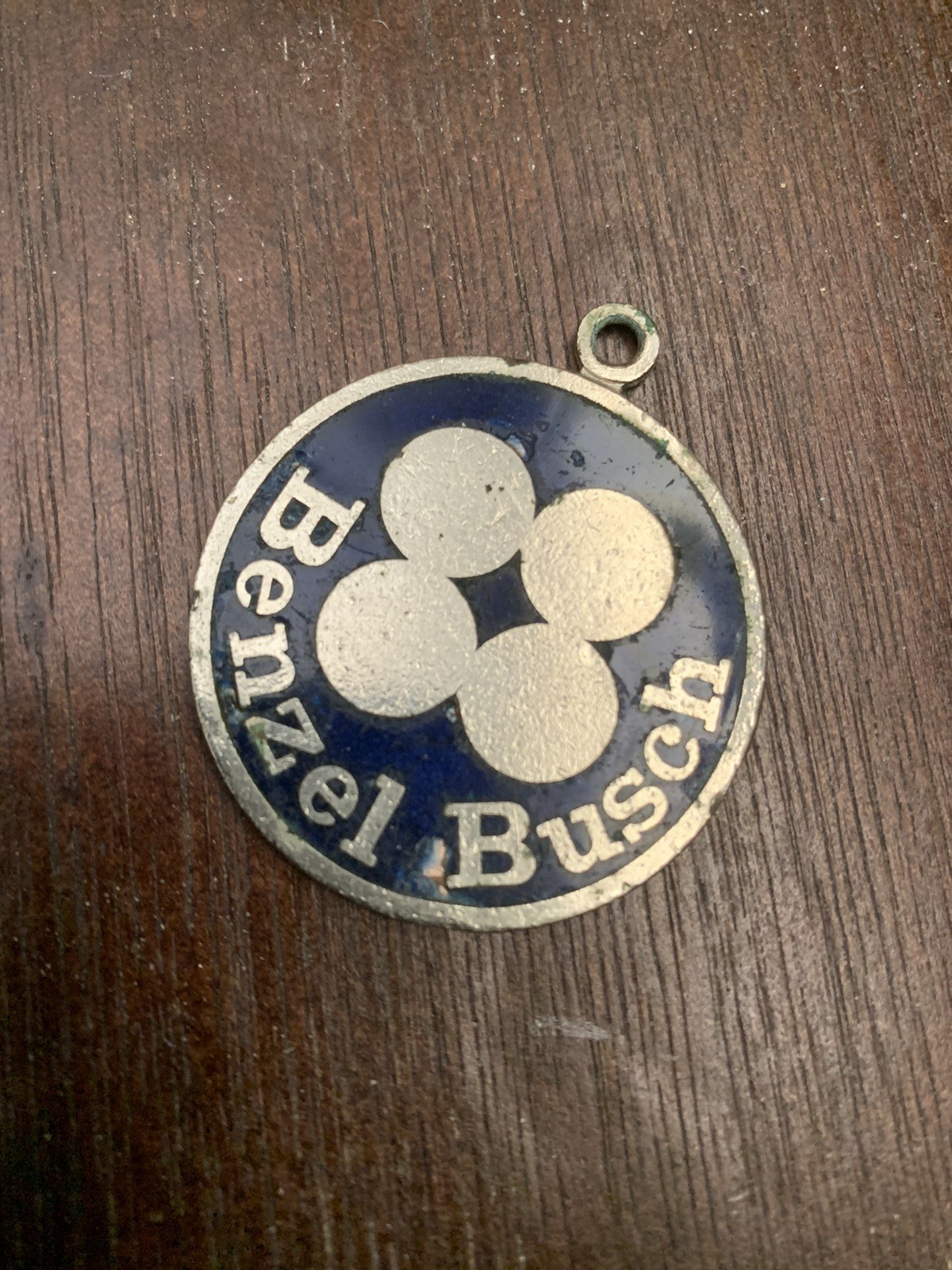 Mercedes Benz Benzel Busch Auto Group Metal Key Chain Vintage Rare 1970’s-1980’s