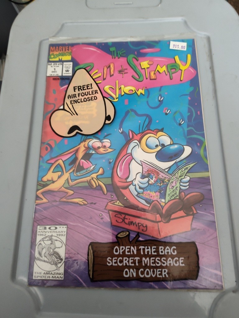 Ren and Stimpy Show #1 Still Sealed In Polybag Marvel Comics 1992 Nicktoons Ren and Stimpy Show #1 Still Sealed In Polybag Marvel Comics 1992 Nicktoons