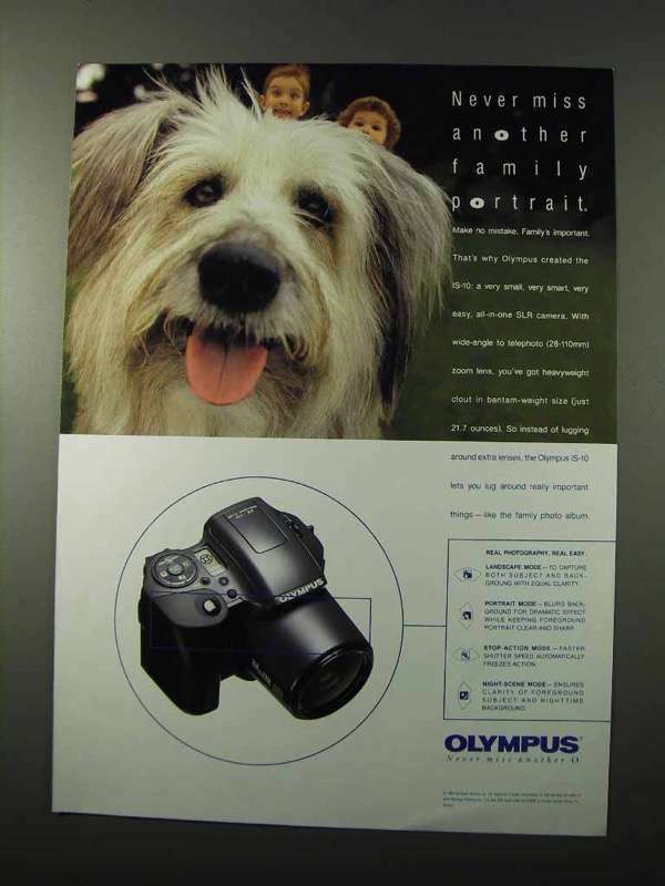 1994 Olympus IS-10 Camera Ad - Never Miss Portrait