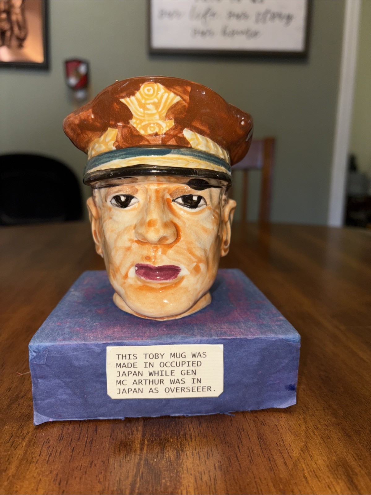 Toby Mug Made In Occupied Japan General Mc Arthur Was Oversees