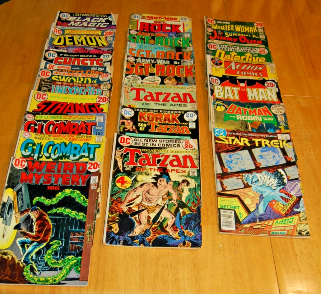 Mixed Lot of 24 Vintage DC Comic Books