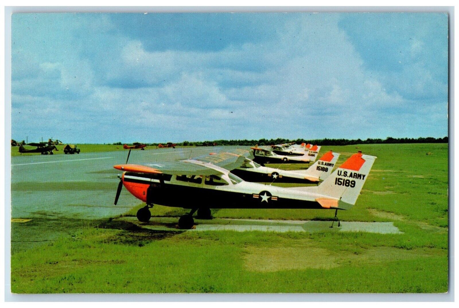 Gulf Breeze Florida FL Postcard T-41B Hawk U.S Army Aviation School Element