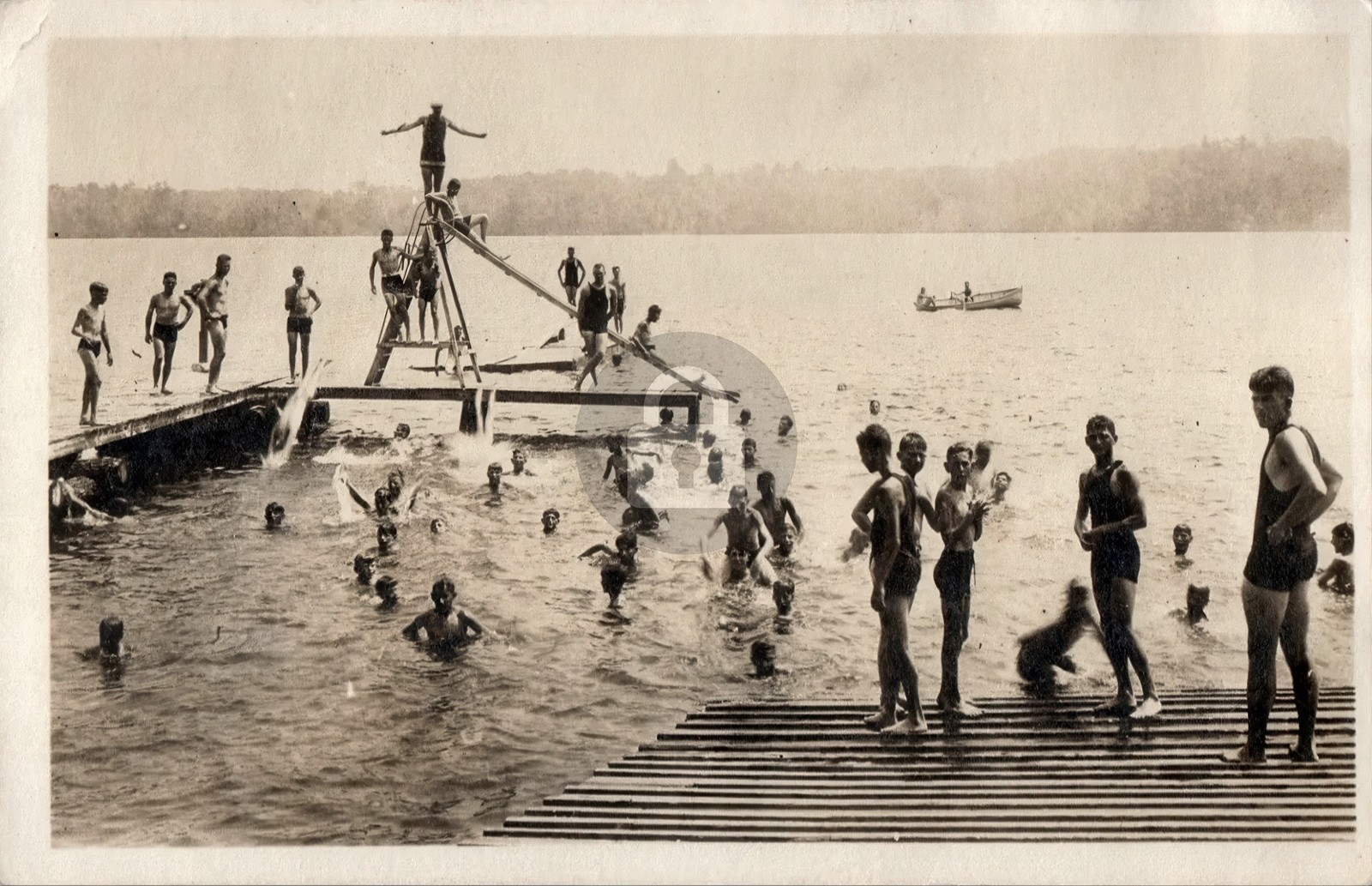 1921 Boys Swimming North Belgrade Maine ME RPPC Photo Postcard COPY 1921 Boys Swimming North Belgrade Maine ME RPPC Photo Postcard COPY