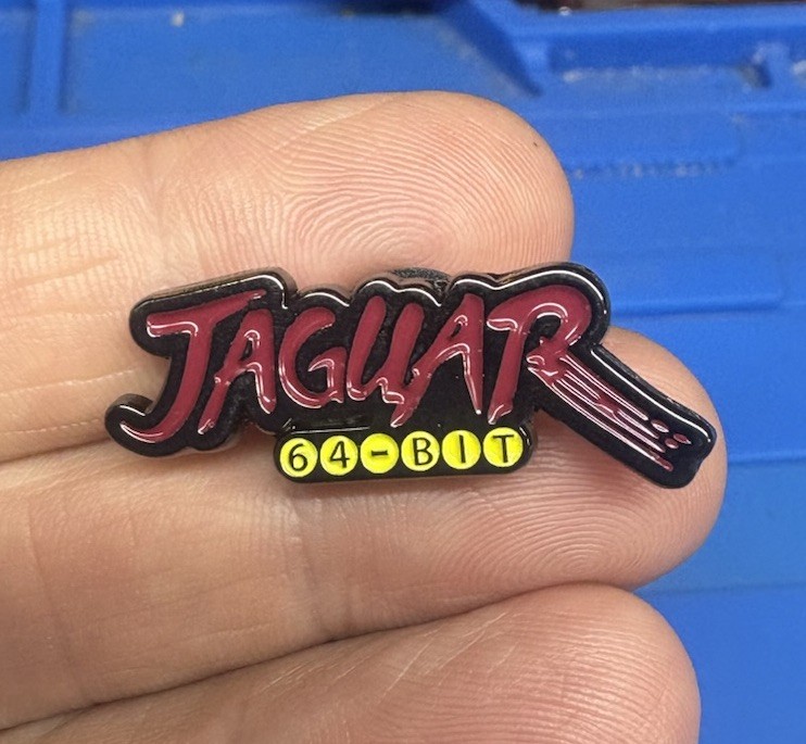 Atari Jaguar Enamel Pin 64 Bit Video Game Console Hat Lapel Bag Logo 90s Retro