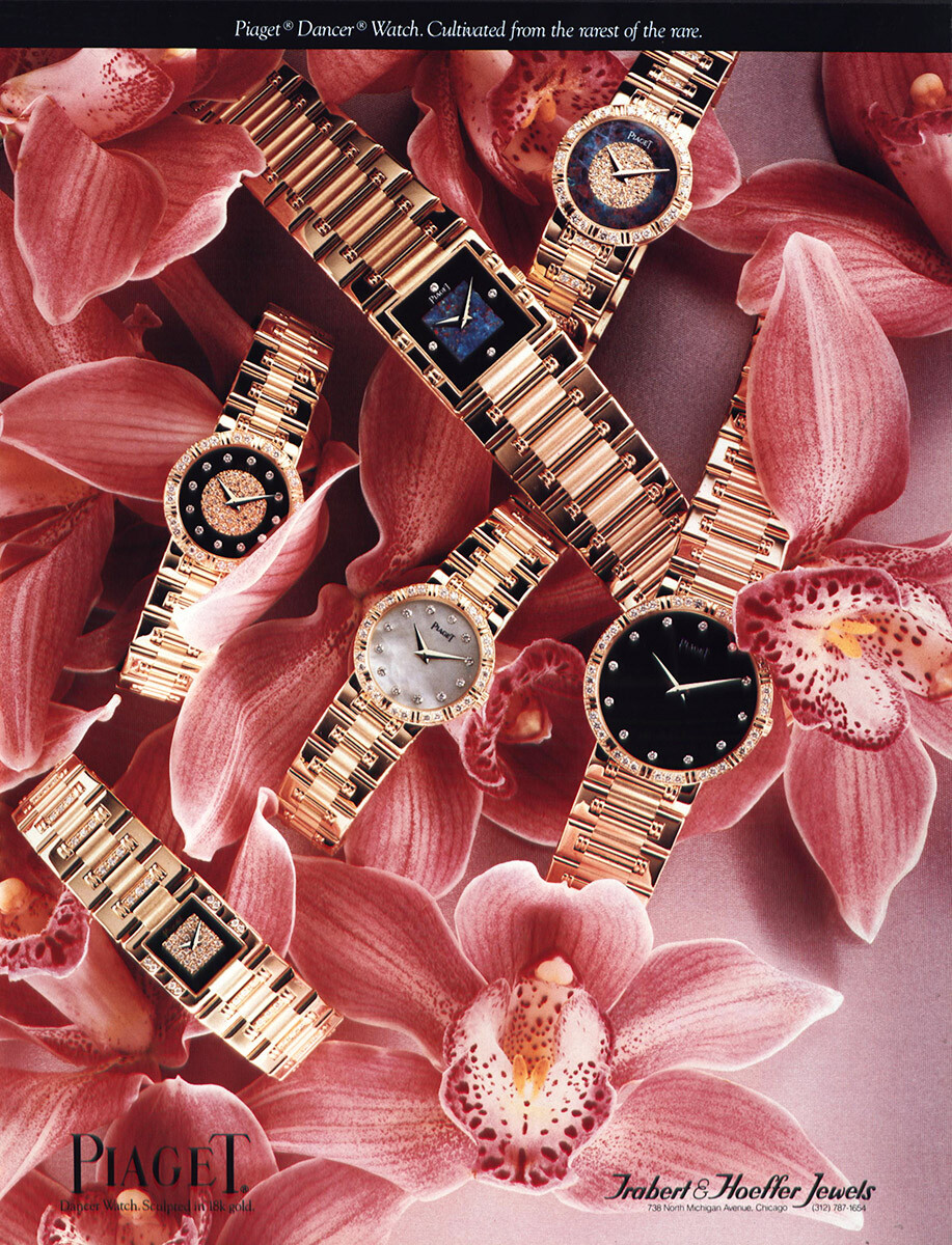 1991 Piaget Watches: Dancer Rarest of the Rare Vintage Print Ad