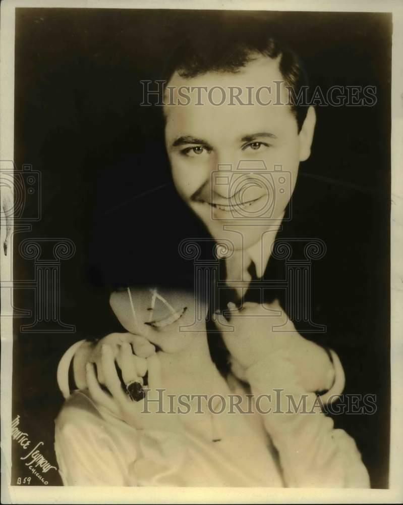 1932 Press Photo Wayne King & Bride Dorothy Janis Wed At Highland Park, Ill