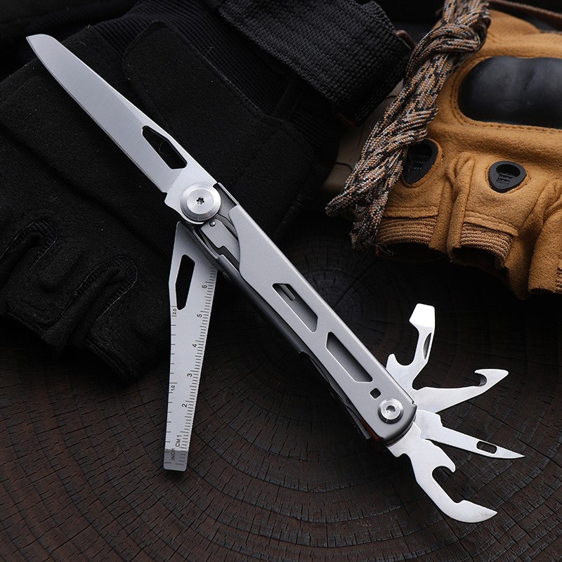 16-In-1 Multitool - Compact Multi-Tool with Screwdriver Pliers Bottle Key Knife