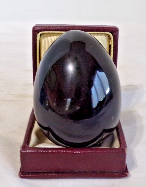 Baccarat Egg Shaped Black Easter Crystal - Please See Below - LT