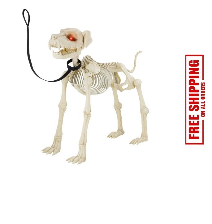 5 FT Animated Dog Skeleton Halloween Decoration 2026