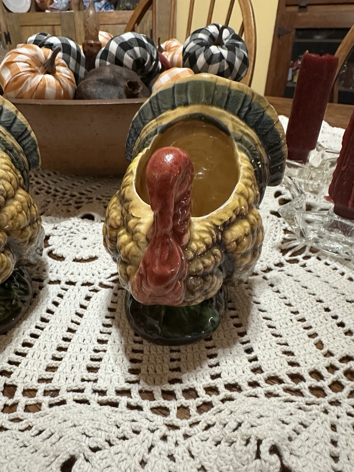 Vintage Napcoware Turkey Planter 7485
