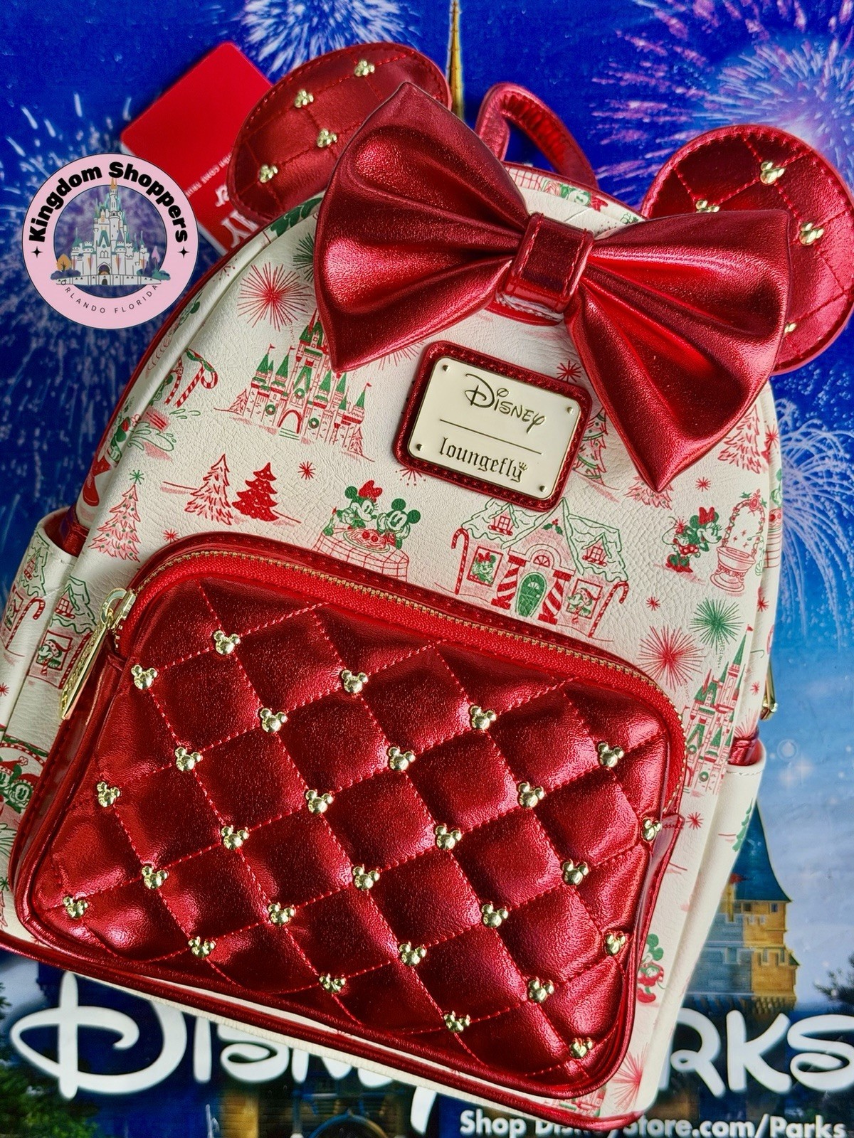 Disney Hallmark Holiday Ever After Minnie Mouse Loungefly Mini Backpack New E Disney Hallmark Holiday Ever After Minnie Mouse Loungefly Mini Backpack New E