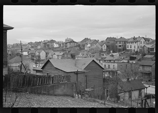 Photo:1930s Residential Hillside Neighborhood Houses Cityscape