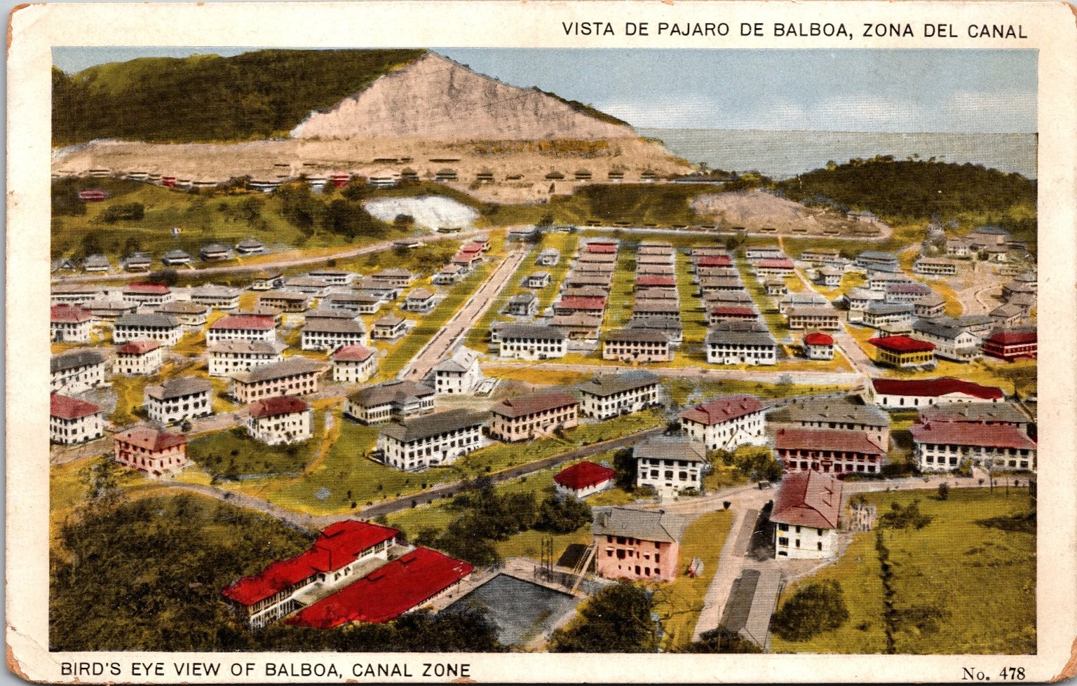 Balboa, Canal Zone Bird's Eye View Postcard I.L. Maduro Jr. Panama Balboa, Canal Zone Bird's Eye View Postcard I.L. Maduro Jr. Panama