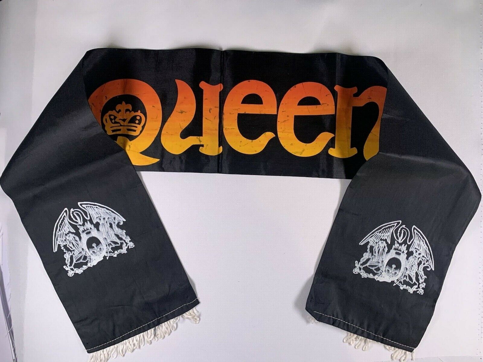 Queen Scarf Freddie Mercury Nylon Satin Official Vintage UK Circa late 1970s