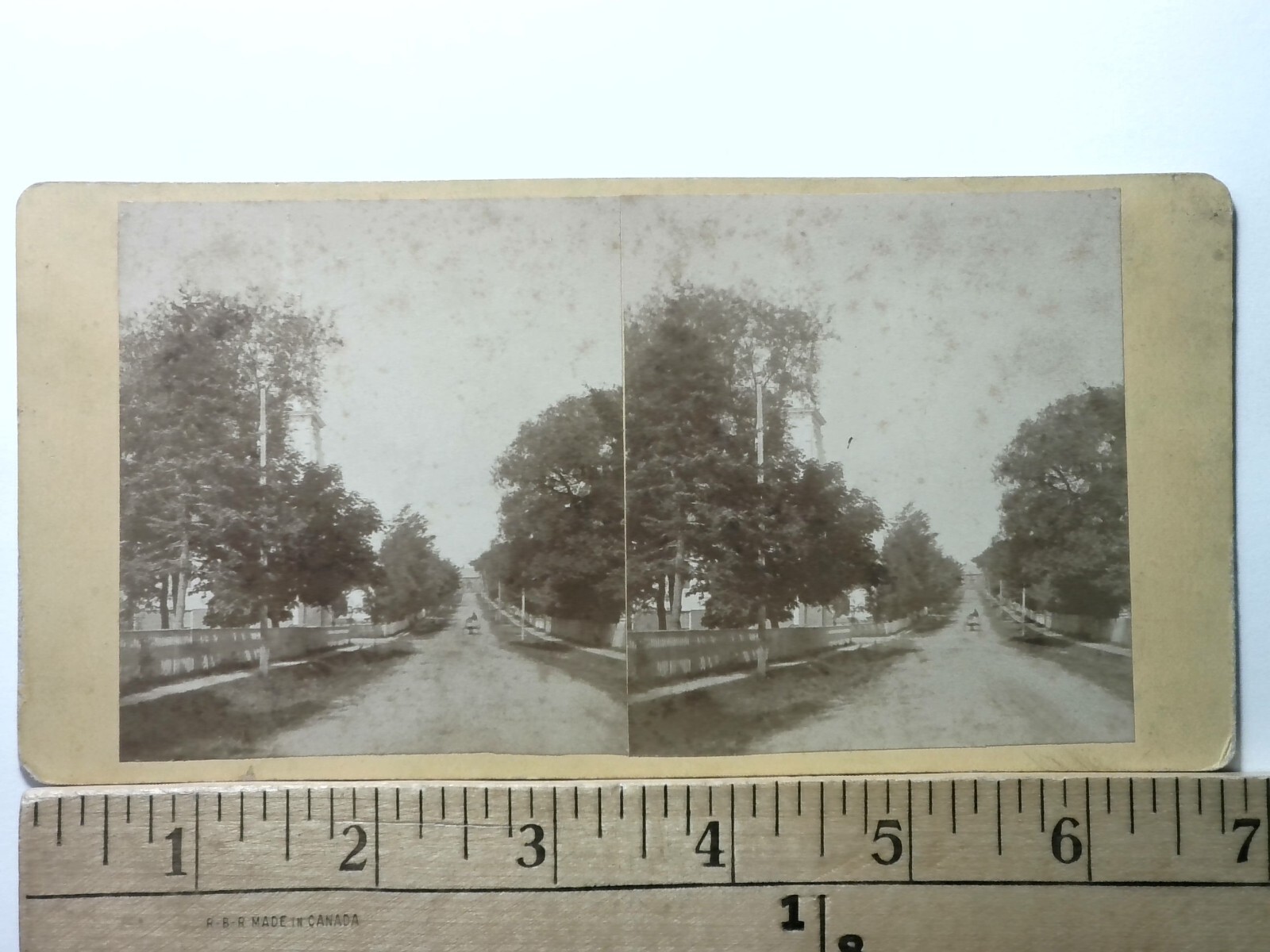 Main Street Castine Maine Stereoview Geo. E. Collins 1870s Town View