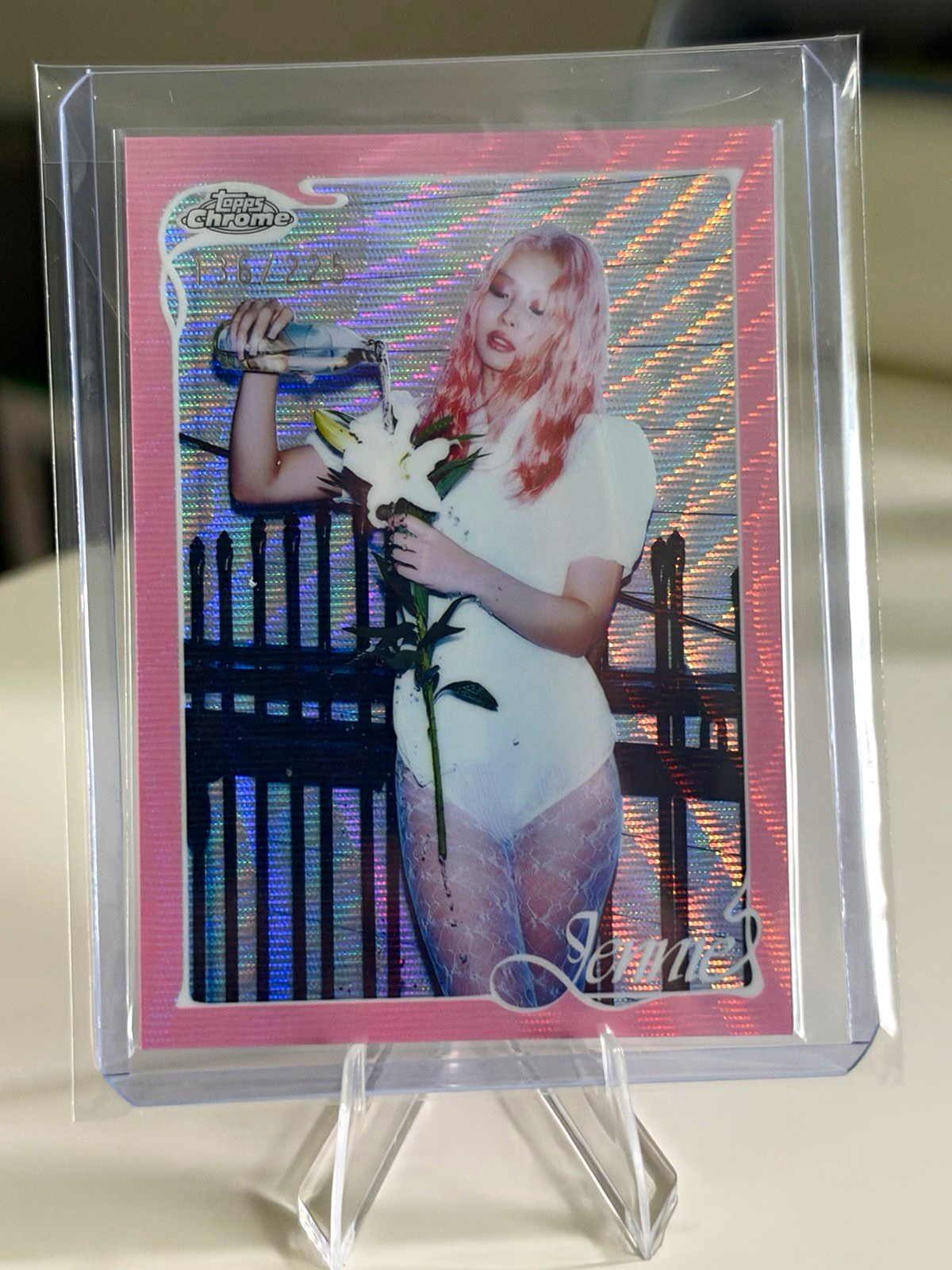 2026 Topps Chrome X Jennie Pink Parallel /225 #30 