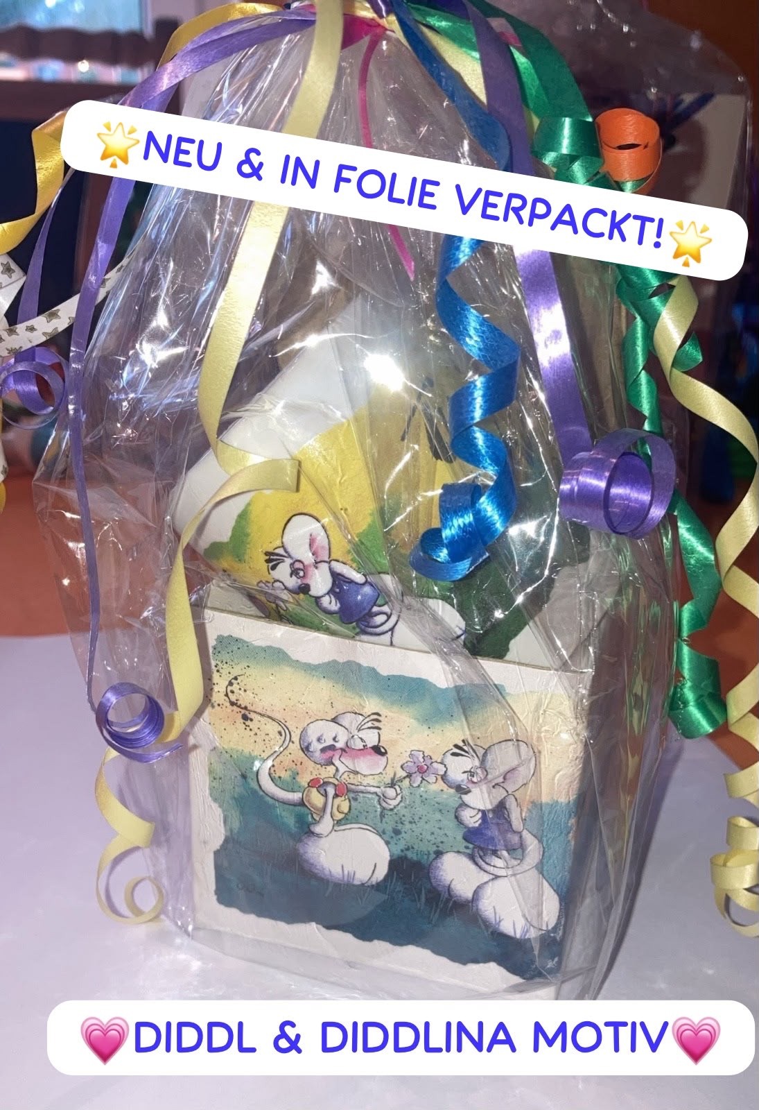 Diddl Mouse Gift Dispatch Set Small Cup Box Unopened NEW ORIGINAL PACKAGING Vintage RARE
