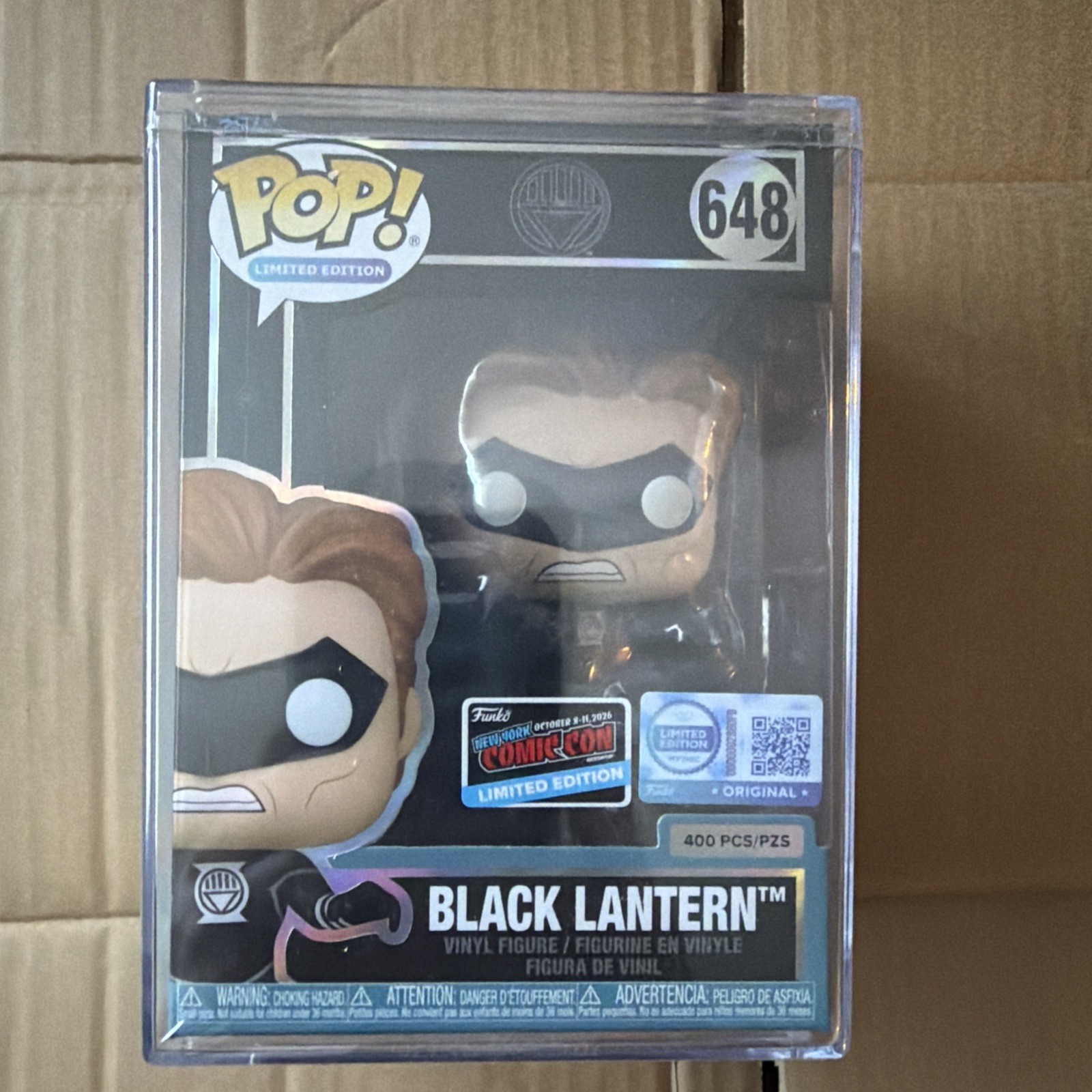 NYCC 2026 FUNKO MYTHIC POP BLACK LANTERN 648 Official Con Sticker LE400 IN HAND NYCC 2026 FUNKO MYTHIC POP BLACK LANTERN 648 Official Con Sticker LE400 IN HAND