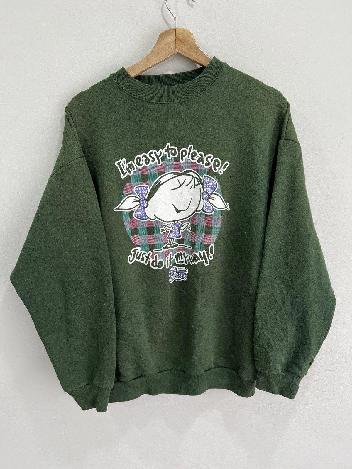 Vintage Easy To Please Do It My Way Sweater Spoiled green