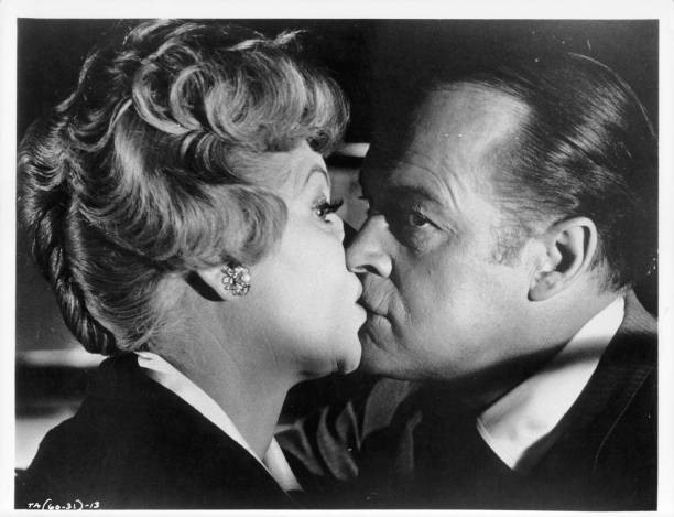 Lucille Ball kissed by Bob Hope a scene film The Facts Of Life 1960 Old Photo