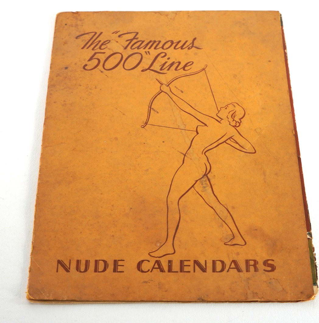 1952 THE FAMOUS 500 LINE PINUP NUDE CALENDAR SALESMAN'S SAMPLE 8 pictures RARE