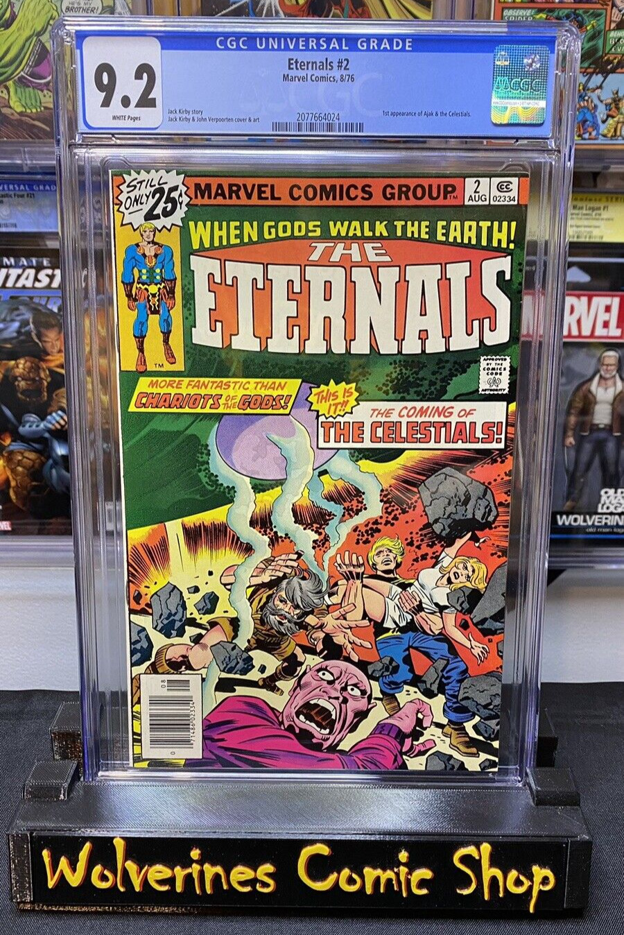 Eternals #2 CGC 9.2 NM- White Pages 1st app Ajak & Celestials 1976 Marvel Comics