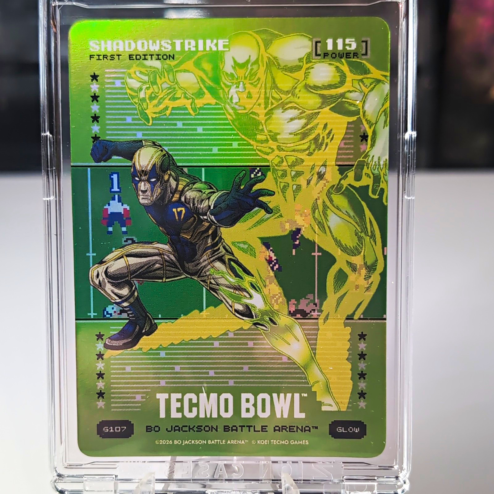 HTH 2026 Tecmo Bowl Bo Jackson Battle Arena Shadowstrike G107 Glow 1st Edition
