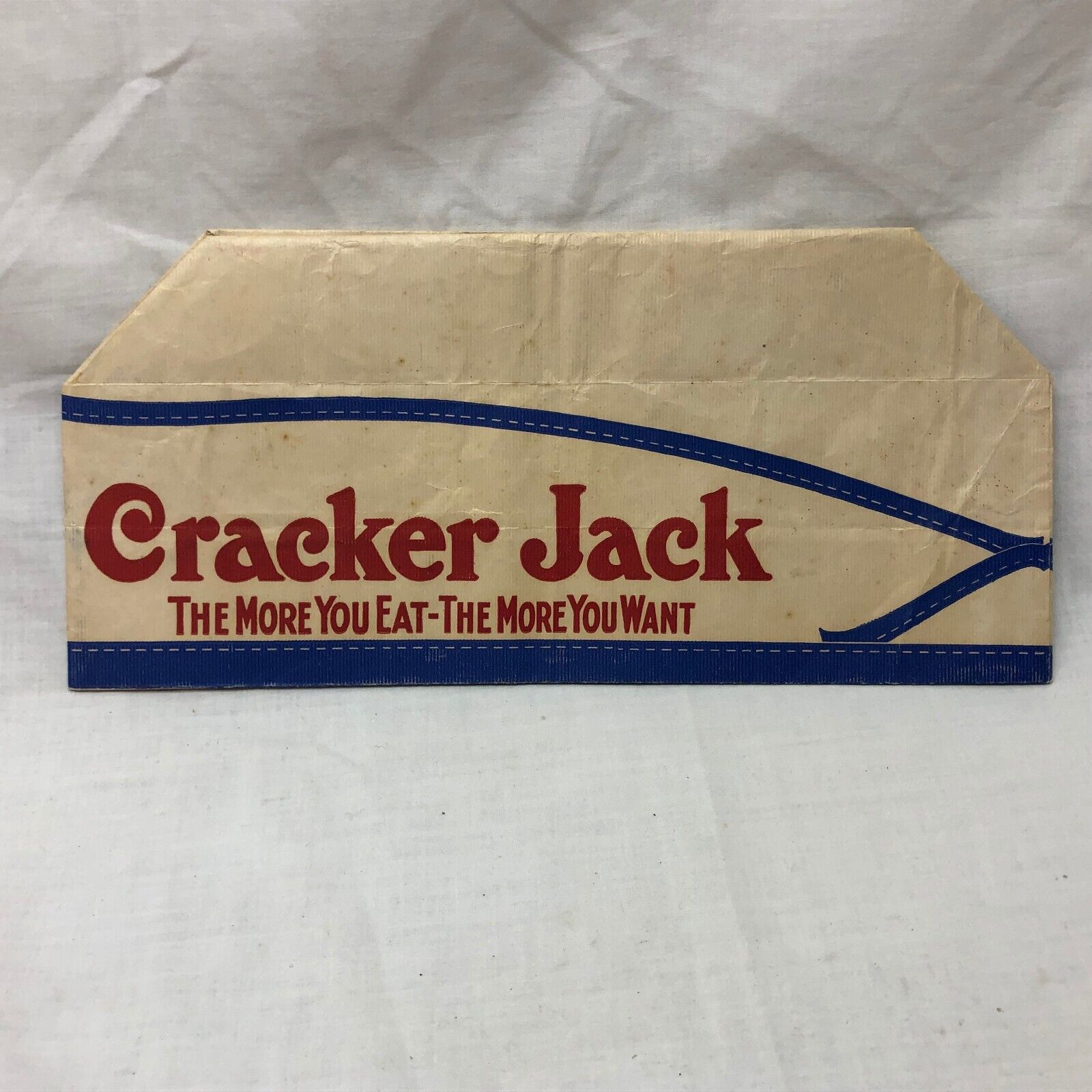 Vintage 1930s Cracker Jack Paper Hat Made in USA