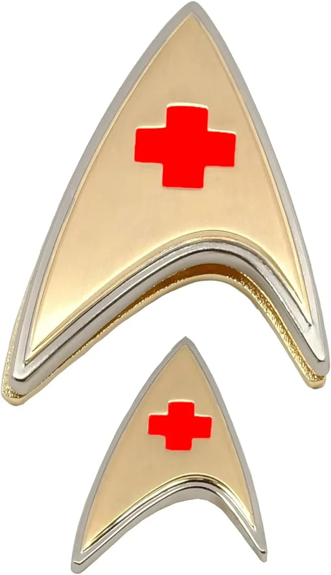 Strange new worlds set Medical Badge+ pin STAR TREK QMX official Licensed new