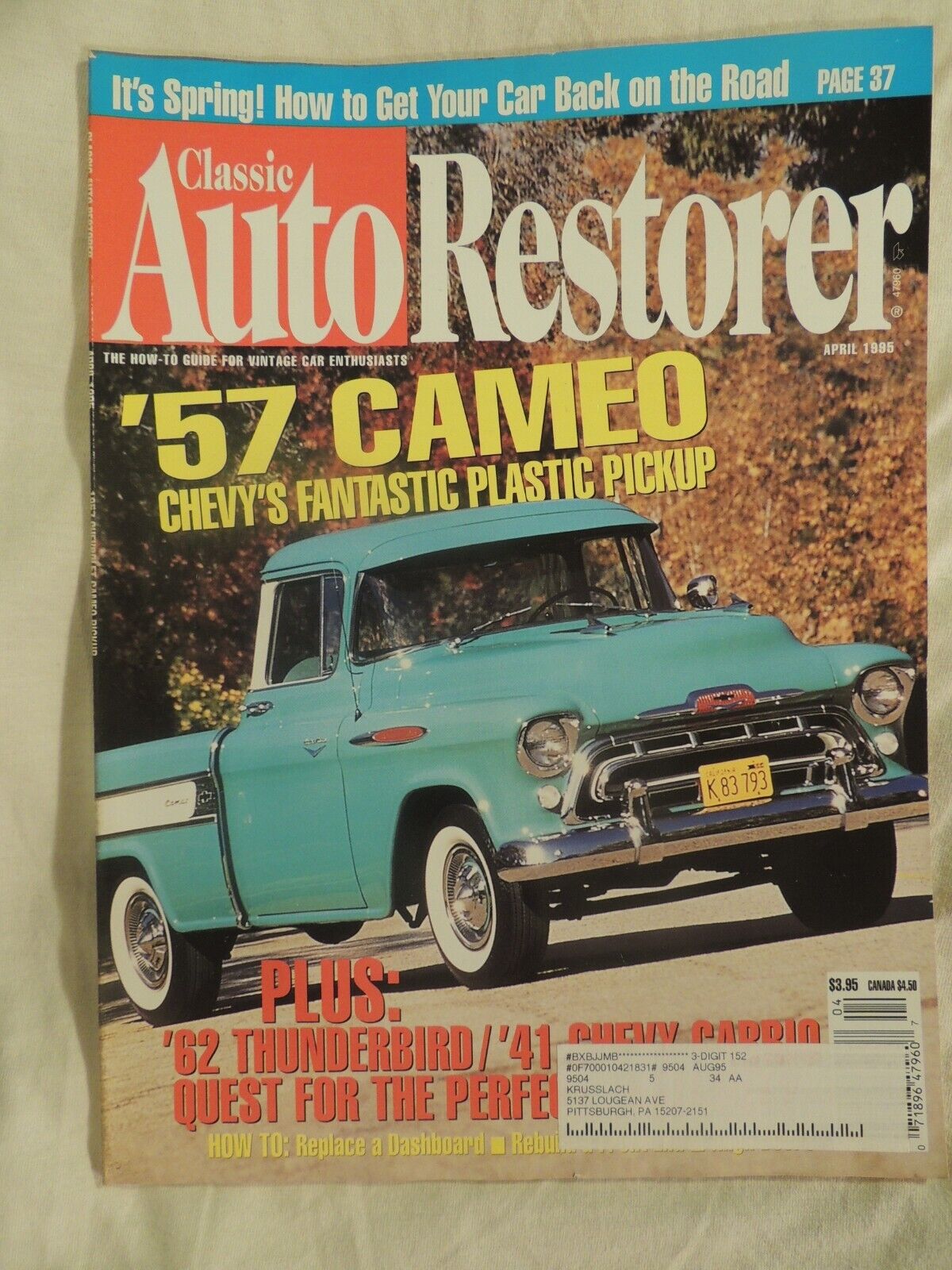6 Issues Classic Auto Restorers Feb. April May June July August 1995 Magazine