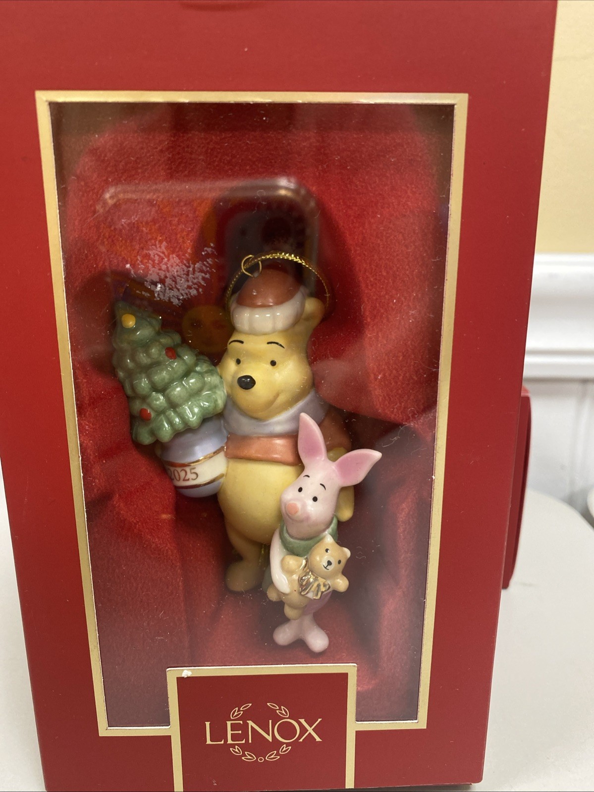 LENOX 2025 Winnie the Pooh Piglet Christmas Ornament NIB