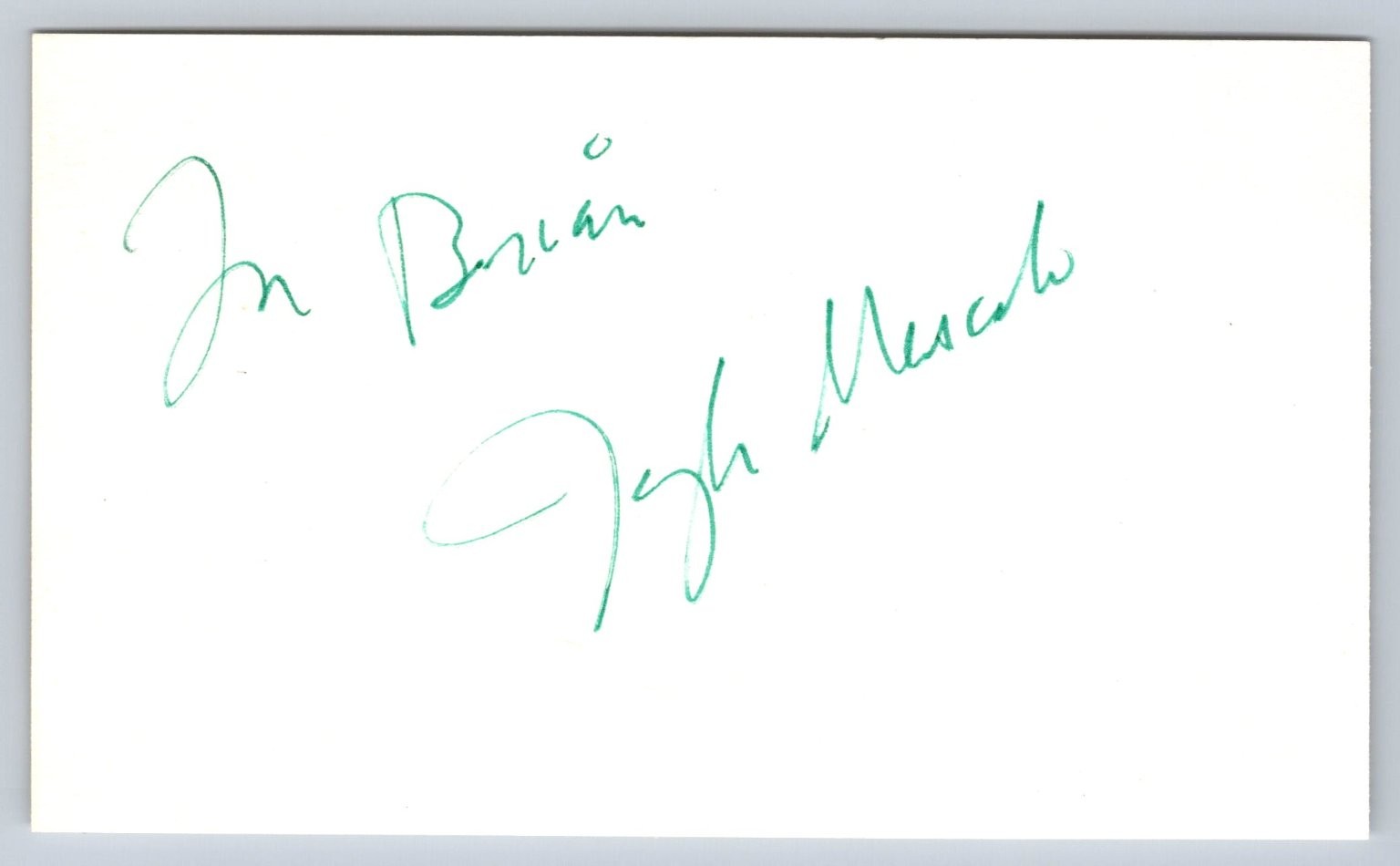 Joseph Mascolo Autograph Signed 