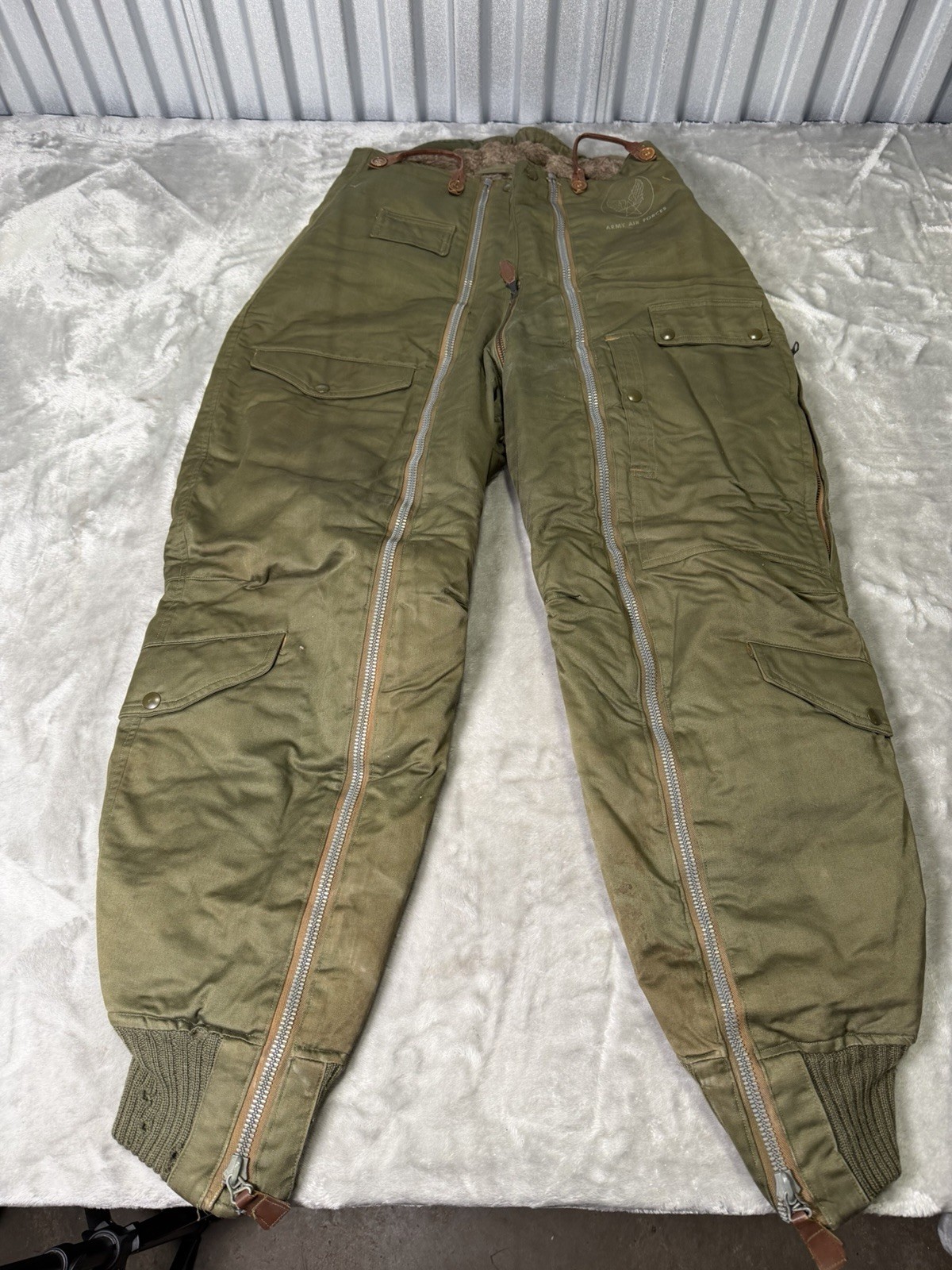 WWII US Army Air Force WASP flight pants A-12 Trousers 1940s Sz 16 Rare WOMENS