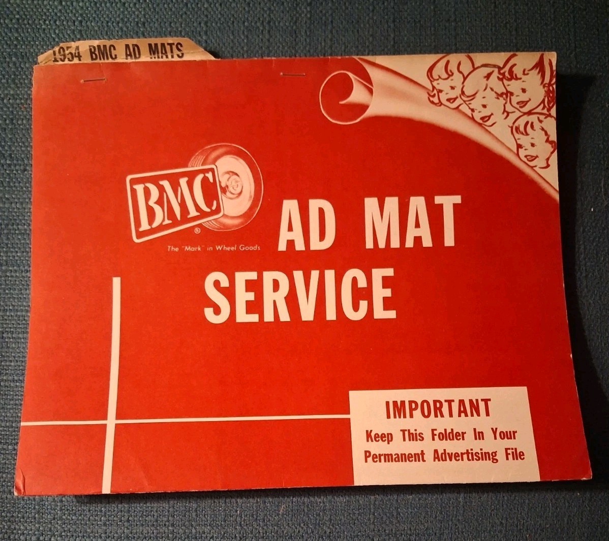 1954 Four Page BMC JUVENILE WHEEL GOODS Advertisement Folder LPedal Drive Toys 1954 Four Page BMC JUVENILE WHEEL GOODS Advertisement Folder LPedal Drive Toys