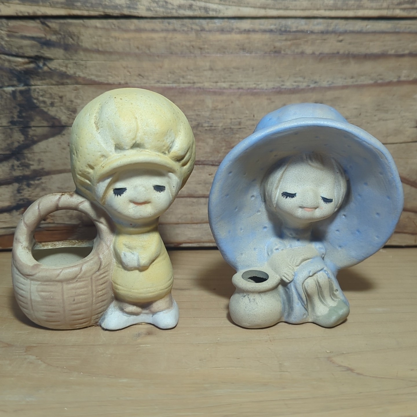 Vintage Poppet Trixie UCTCI Girls Figurines Japan 1960s MCM Lot of 2
