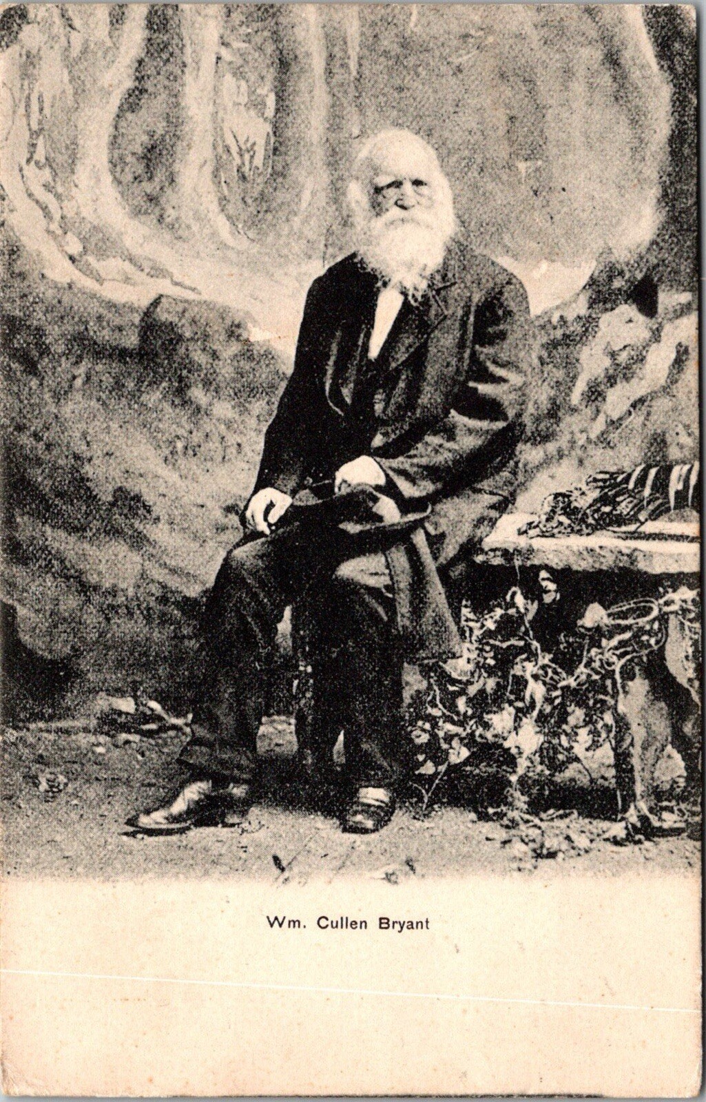 Antique Postcard William Cullen Bryant Poet JH5