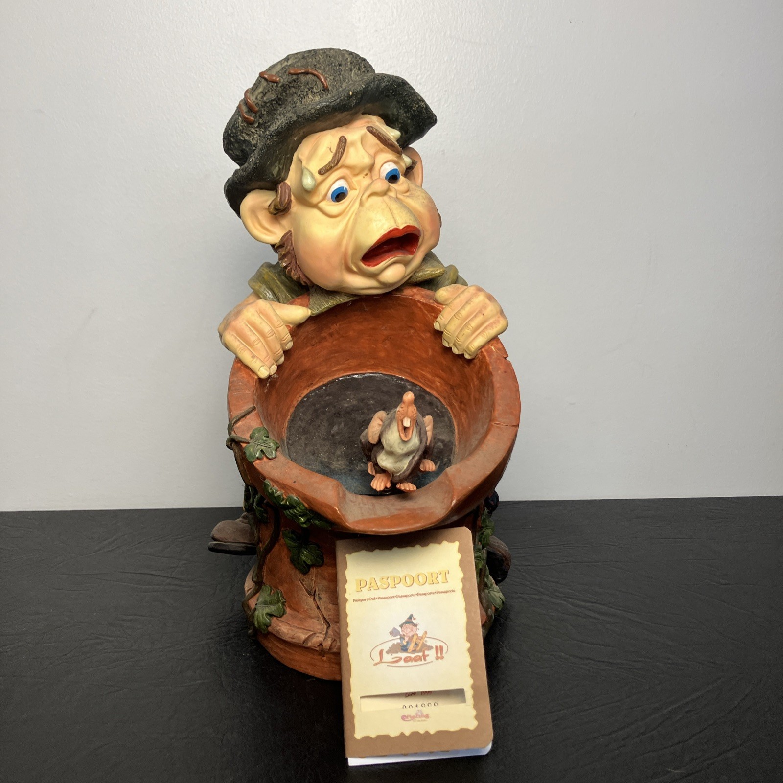 Efteling Laaf Level Garden Gnome Passport Decor 13.5”