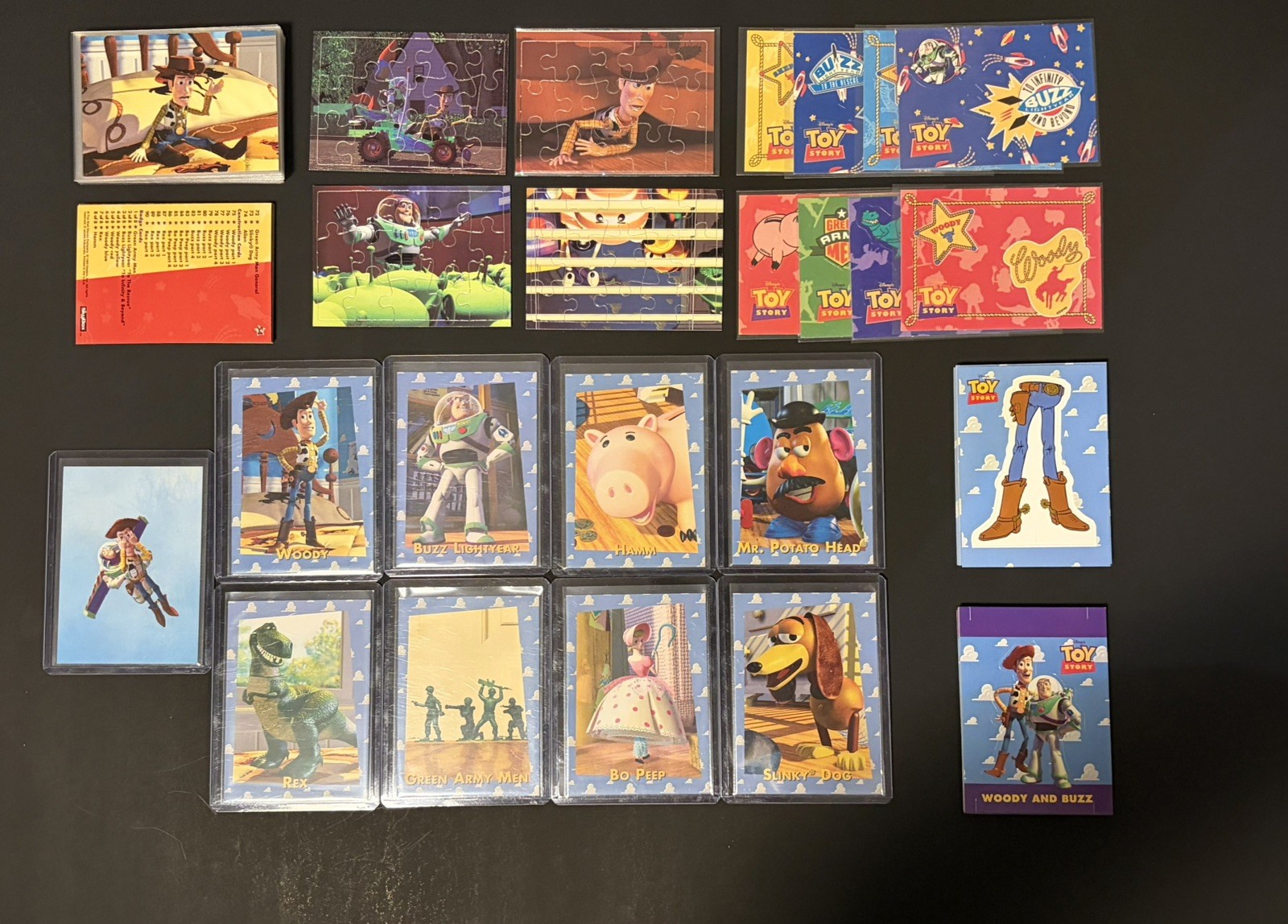 1995 Skybox Toy Story Series 1 Buzz & Woody Rookie base set 1-90+ 8 stickers #1 1995 Skybox Toy Story Series 1 Buzz & Woody Rookie base set 1-90+ 8 stickers #1