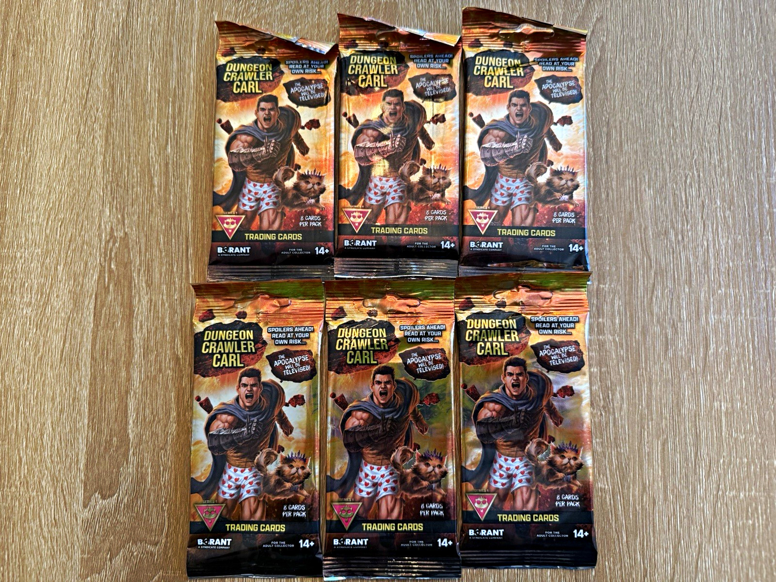 Dungeon Crawler Carl Trading Cards Sealed 6-Pack Lot