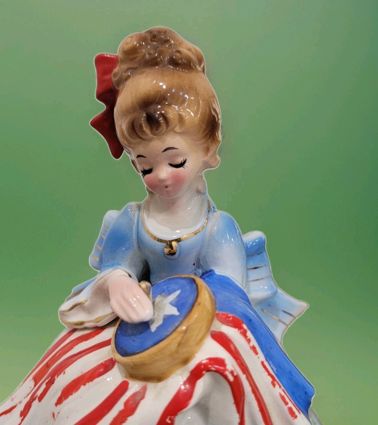Josef Originals Beautiful Betsy Ross Figurine Music Box