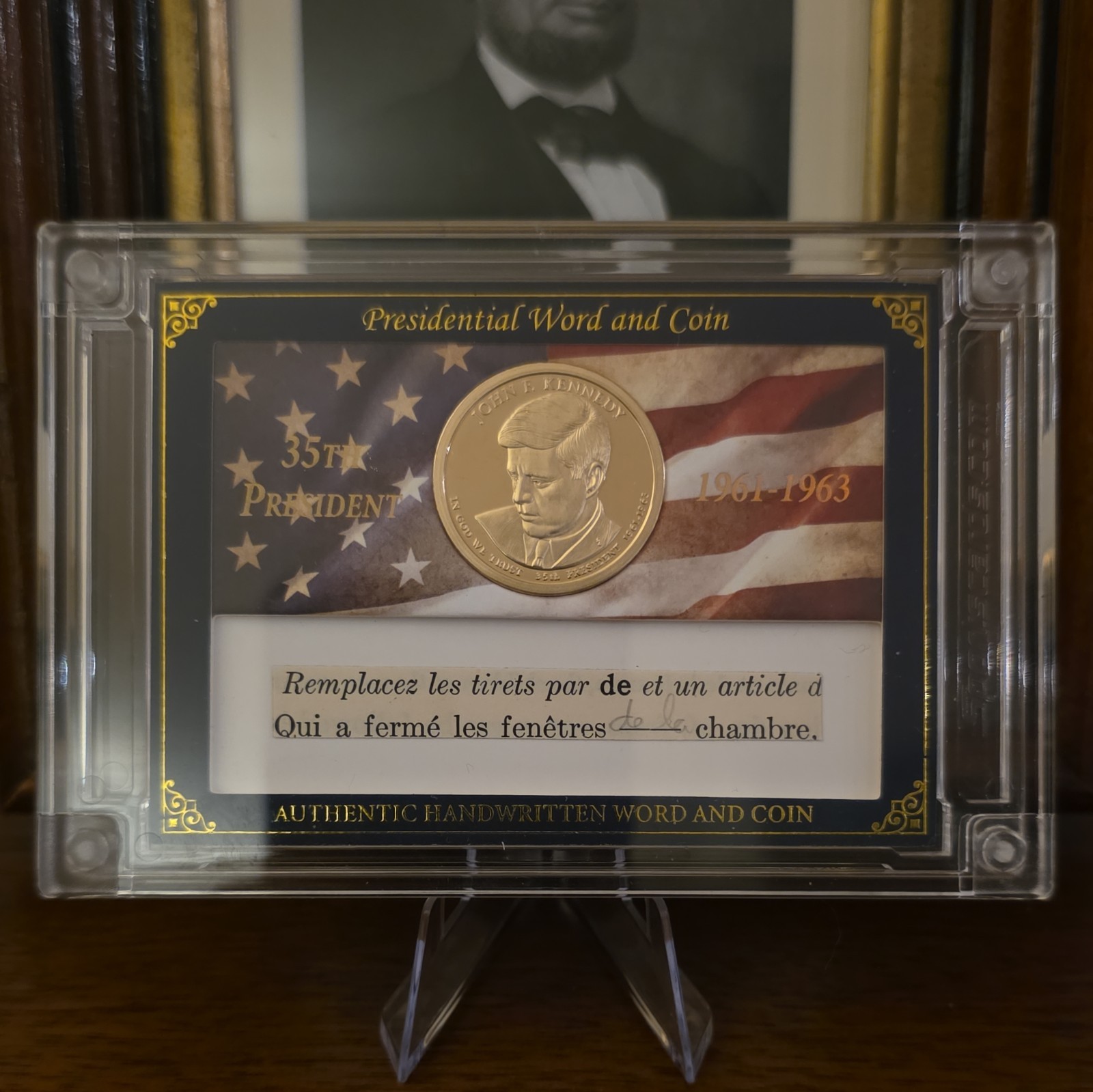 2025 POTUS A Word From the President John F. Kennedy Presidential Word and Coin 