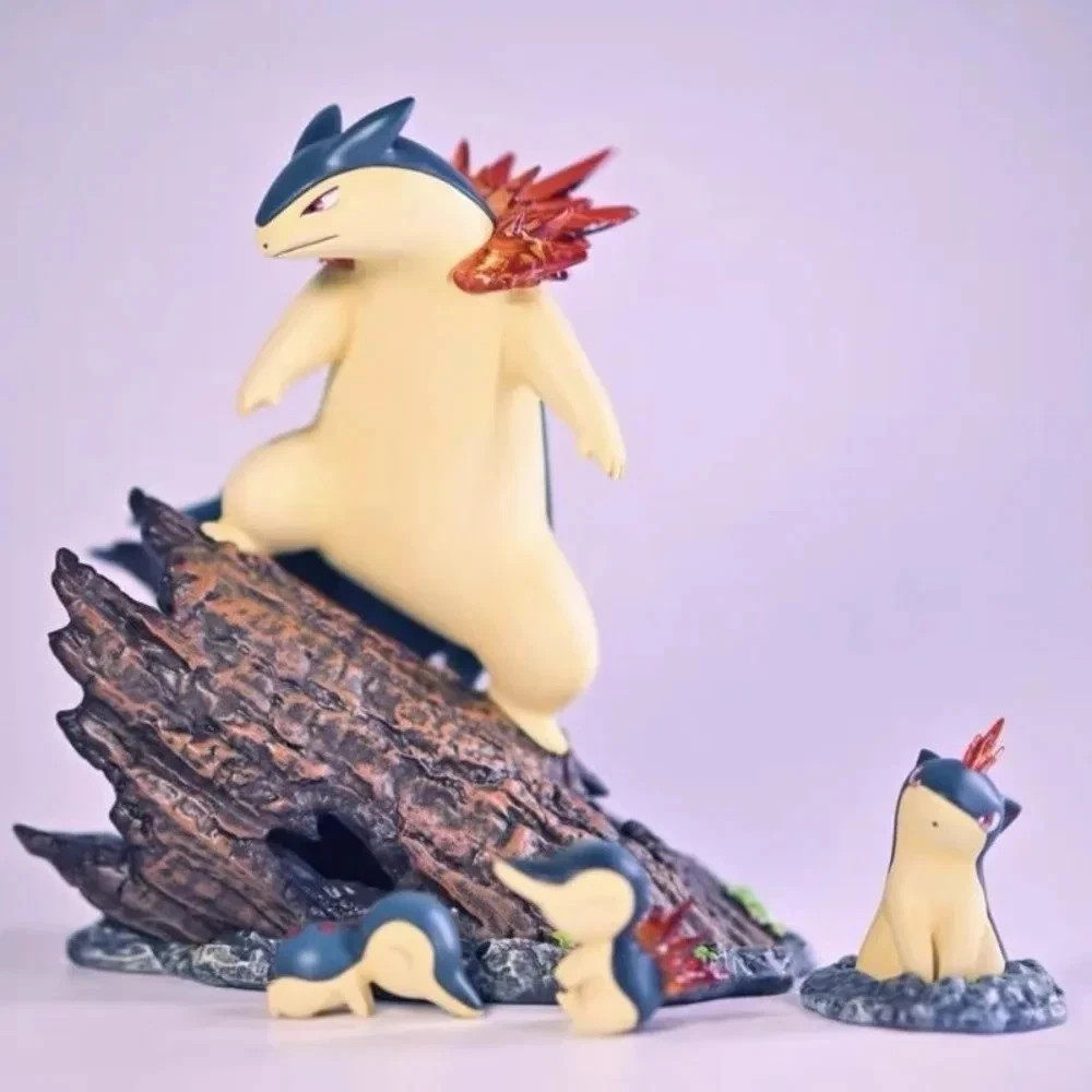 Pokemon Typhlosion Anime Figure PVC Model Collectible Desk Toy Gift for Kids