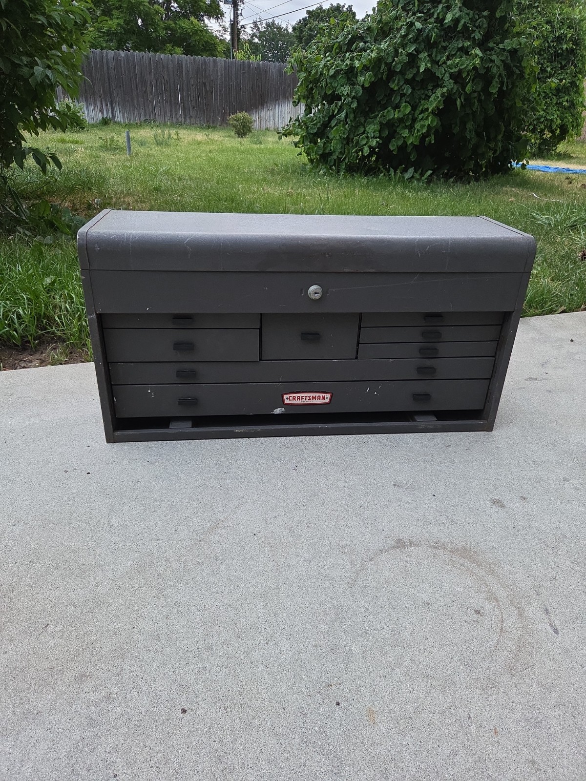 Vintage Craftsman 8-Drawer Machinists\' Chest Tool Box 